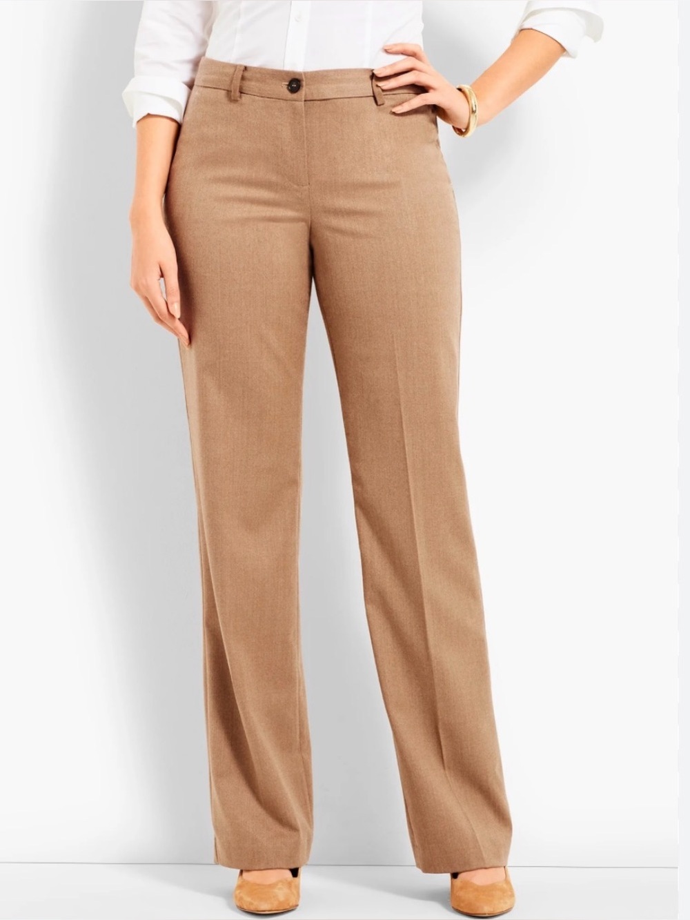TALBOTS WINDSOR A full-length trouser with a tailored look and a wider leg
